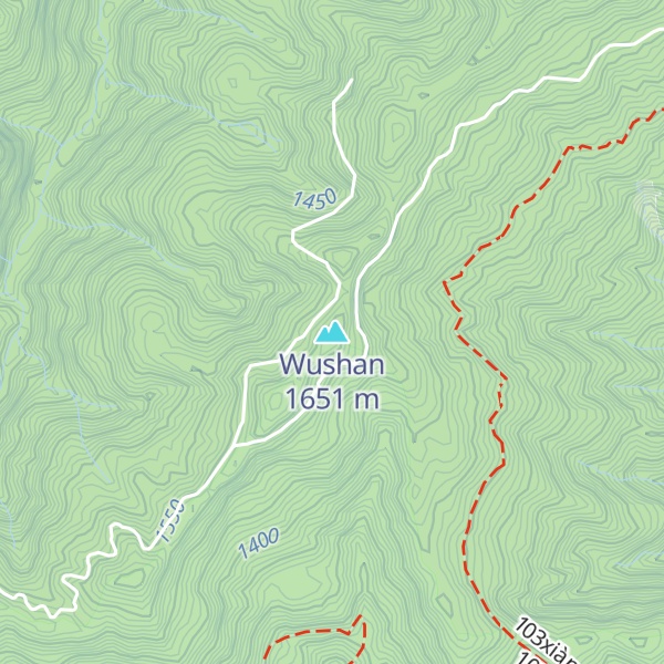 Map of Wushan