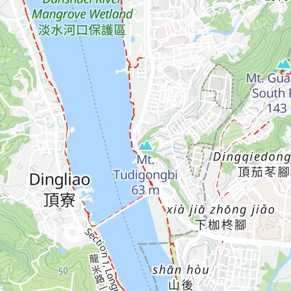 Map of Mt. Tudigongbi