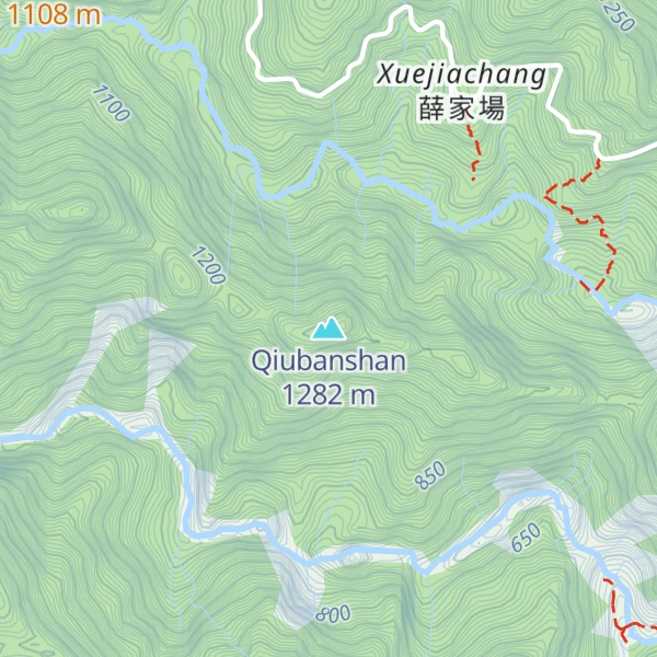 Map of Qiubanshan