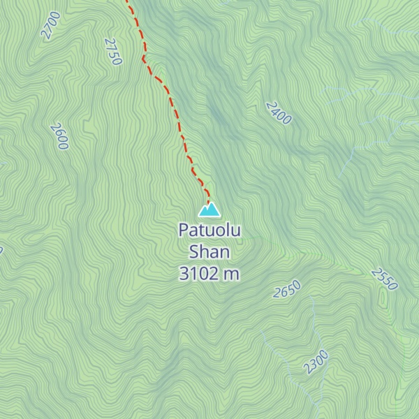 Map of Patuolu Shan