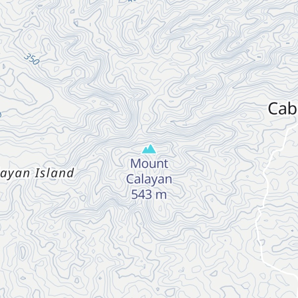 Map of Mount Calayan