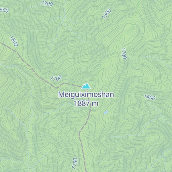 Map of Meiguiximoshan