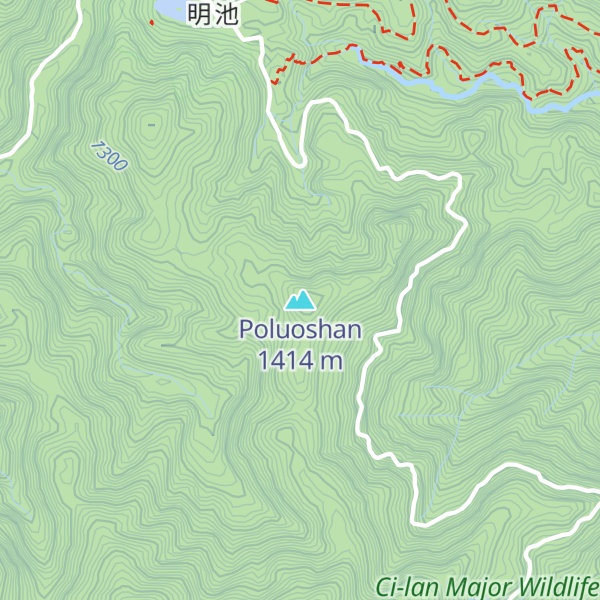 Map of Poluoshan