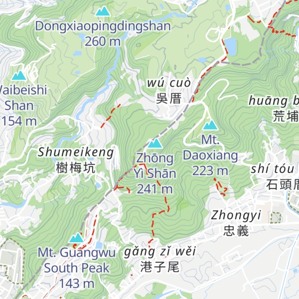 Map of Mt. Halapei