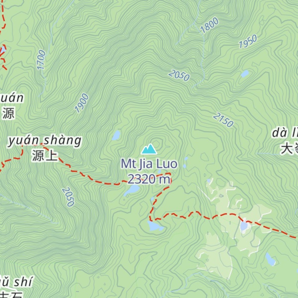 Map of Mt Jia Luo