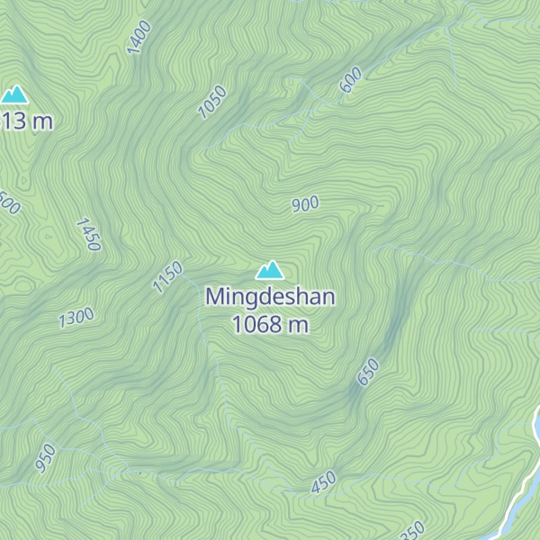 Map of Mingdeshan