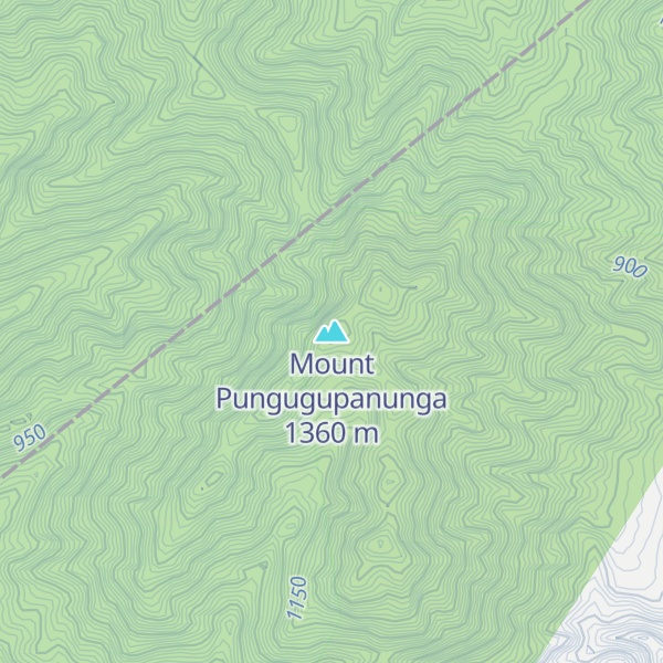 Map of Mount Pungugupanunga