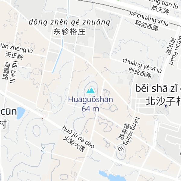 Map of Huāguǒshān