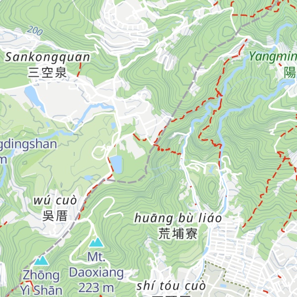 Map of Guìzǐ Kēng Shānxī Fēng