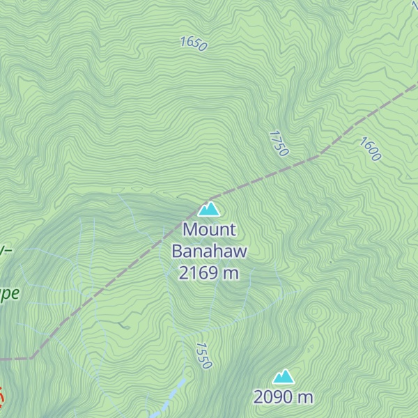 Map of Mount Banahaw