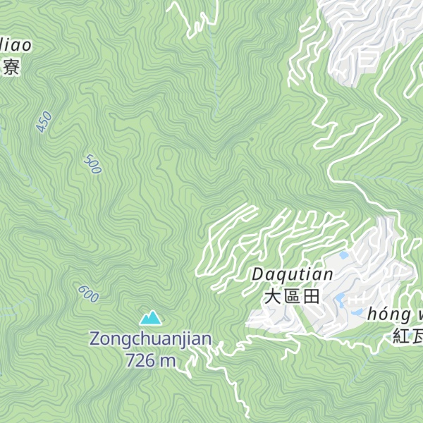 Map of Daqiutianshan