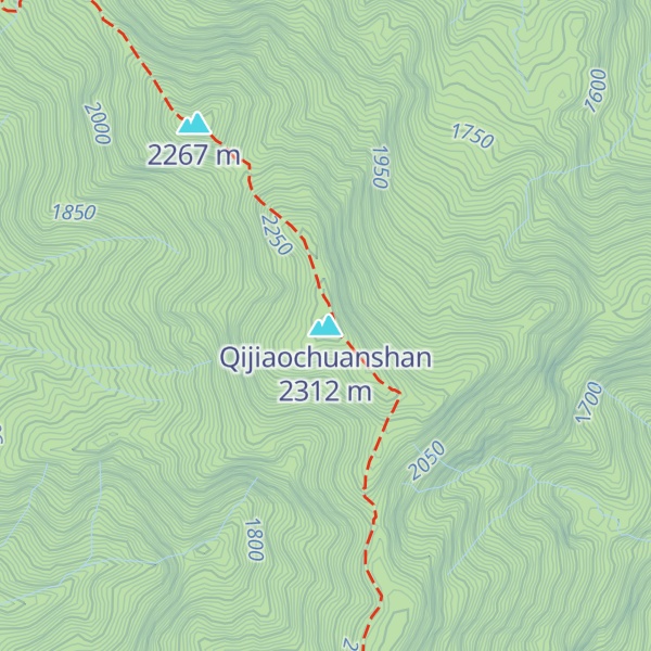Map of Qijiaochuanshan