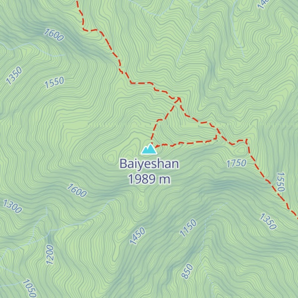 Map of Baiyeshan