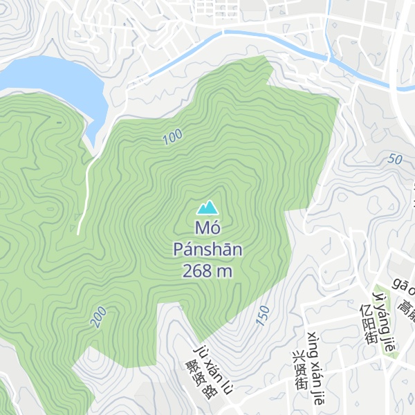 Map of Mó Pánshān