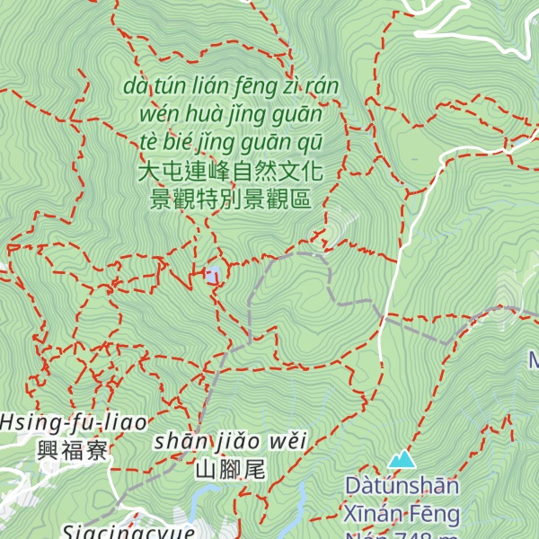 Map of Mt. Xiangtian