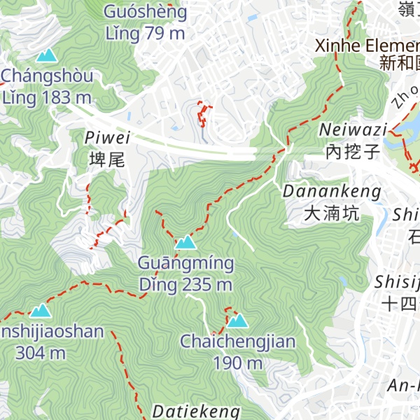 Map of Jìngxīn Tíng
