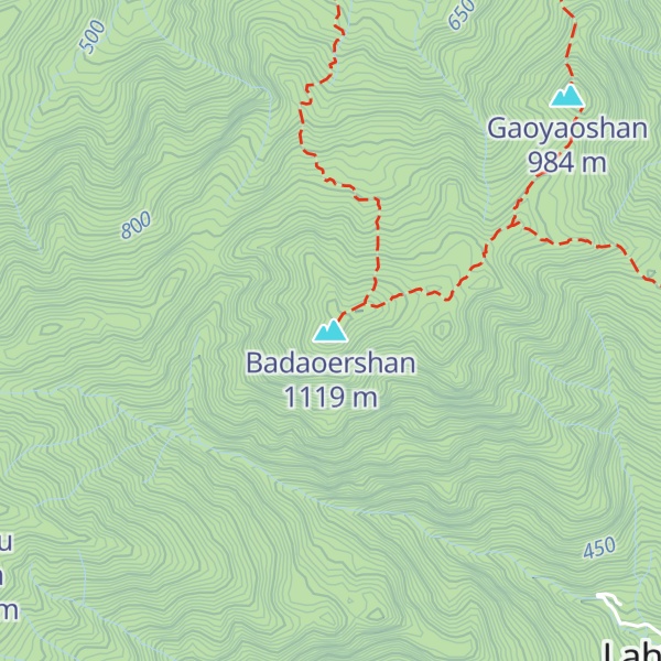 Map of Badaoershan