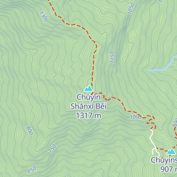 Map of Chūyīn Shānxī Běi