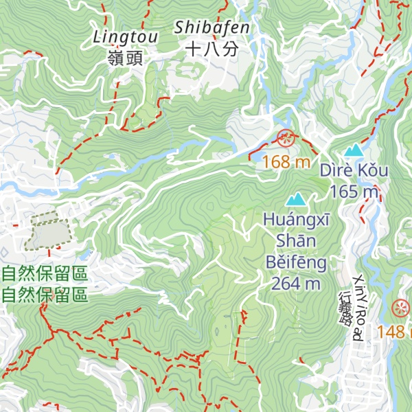 Map of Mt. Xinbeitou