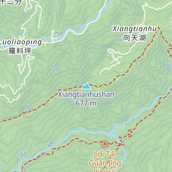 Map of Xiangtianhushan