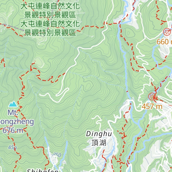 Map of Mt. Dinghu