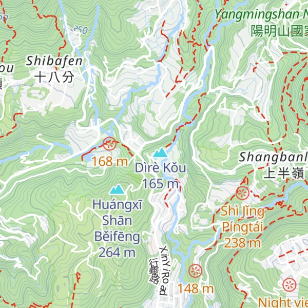 Map of Dìrè Kǒu ( Wēnquán Lòutóu )
