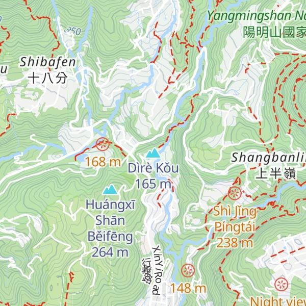 Map of Dìrè Kǒu