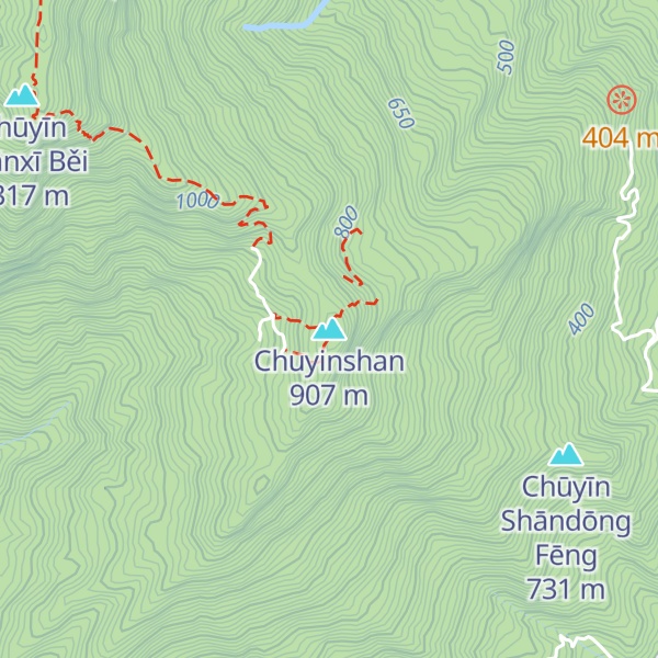 Map of Chuyinshan