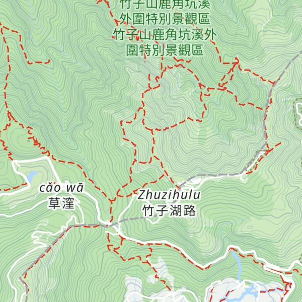 Map of Mt. Xiaoguanyin West Peak
