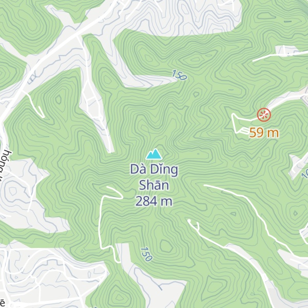 Map of Dà Dǐng Shān