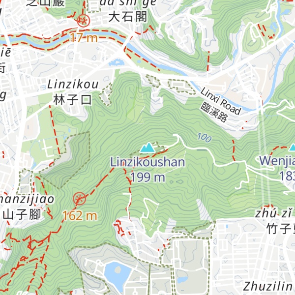 Map of Linzikoushan