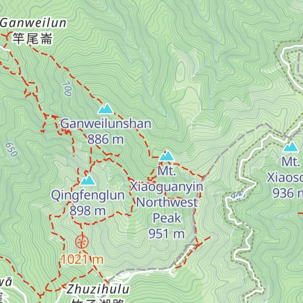Map of Qīngliáng Lǐng