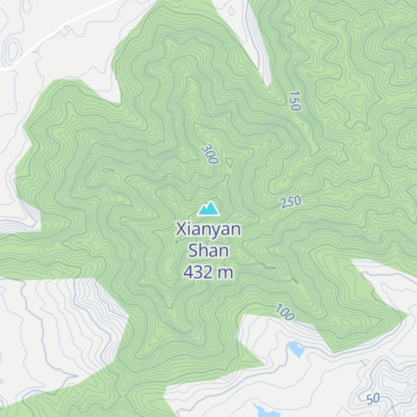 Map of Xianyan Shan