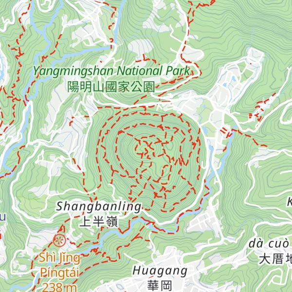 Map of Mt. Shamao