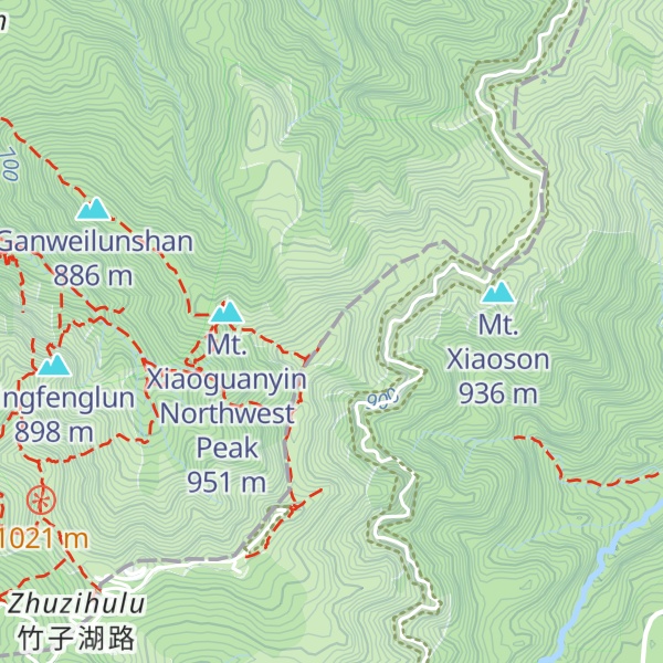 Map of Mt. Tsaitou