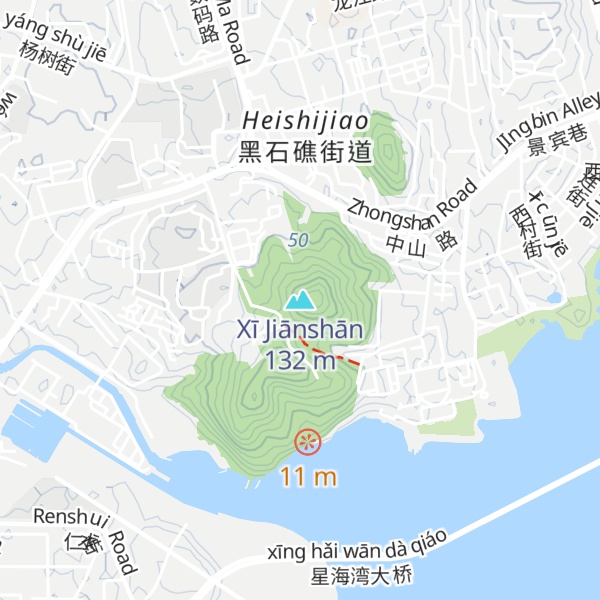 Map of Xī Jiānshān