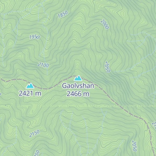 Map of Gaolvshan