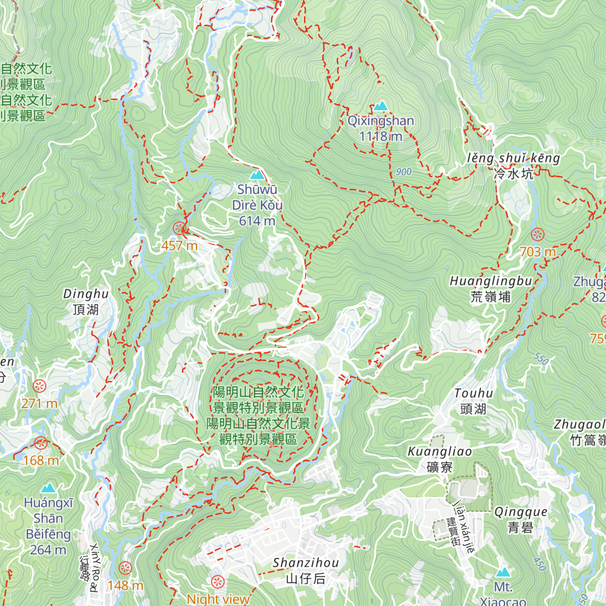 Yangmingshan Visitor Center map