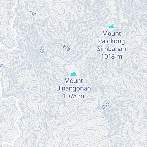 Map of Mount Binangonan
