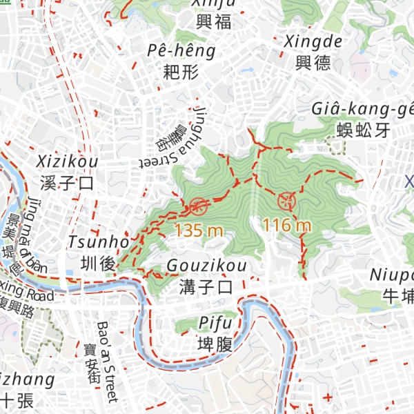 Map of Xizikoushan