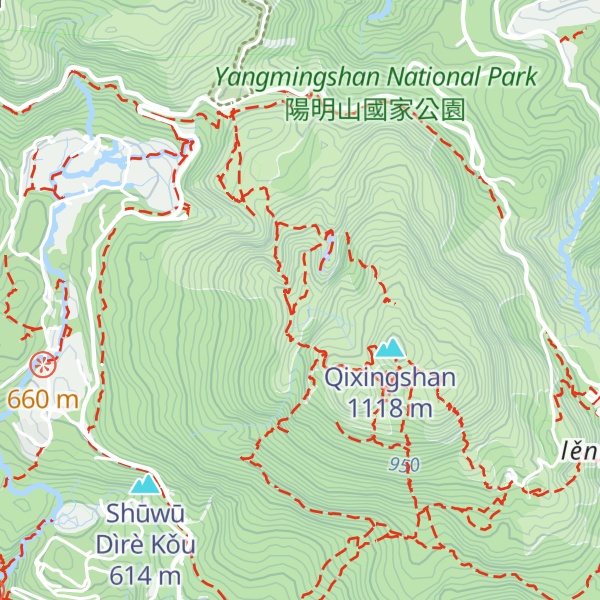 Map of Dìrè Kǒu