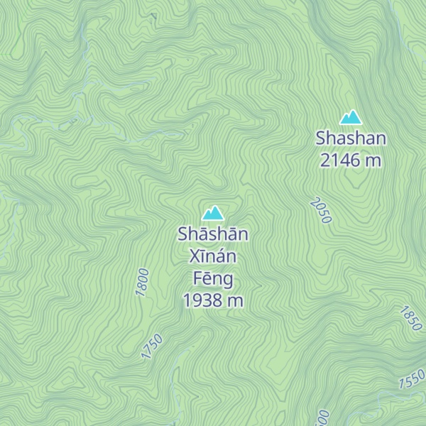 Map of Shāshān Xīnán Fēng
