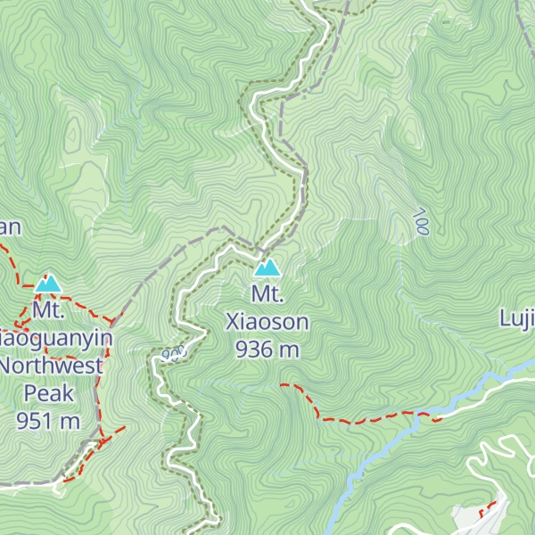 Map of Mt. Xiaoson