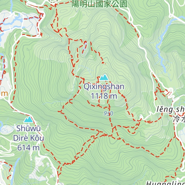 Map of Qixingshannanfeng