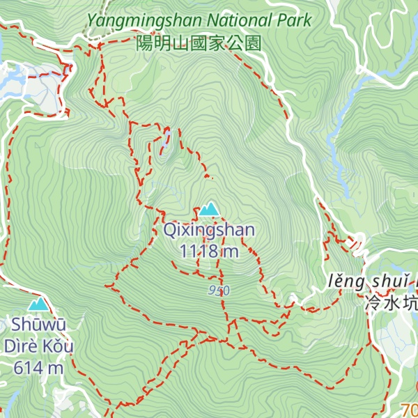 Map of Qixingshan