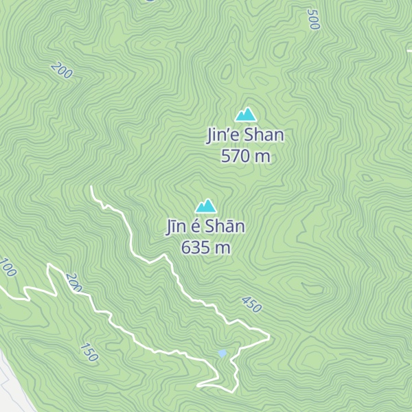 Map of Jīn é Shān