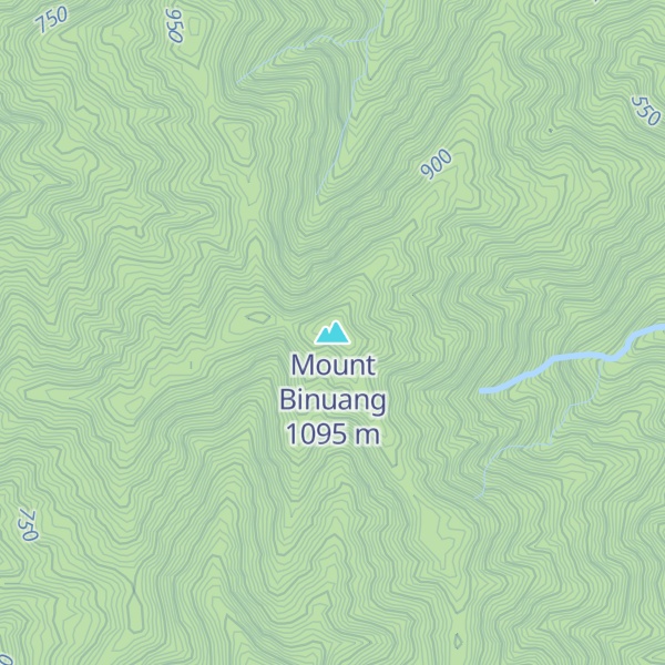 Map of Mount Binuang