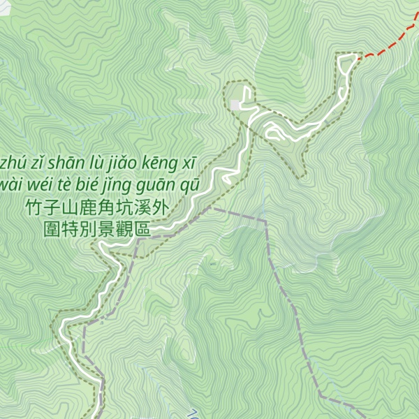Map of Mt. Zhuzi Front Peak