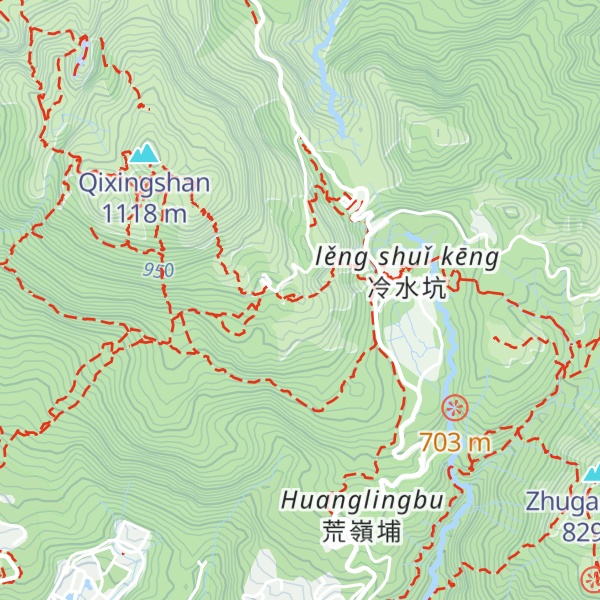 Map of Mt. Menghuanhu
