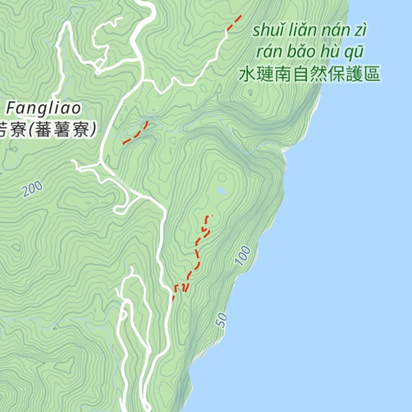 Map of Beijialulanshan